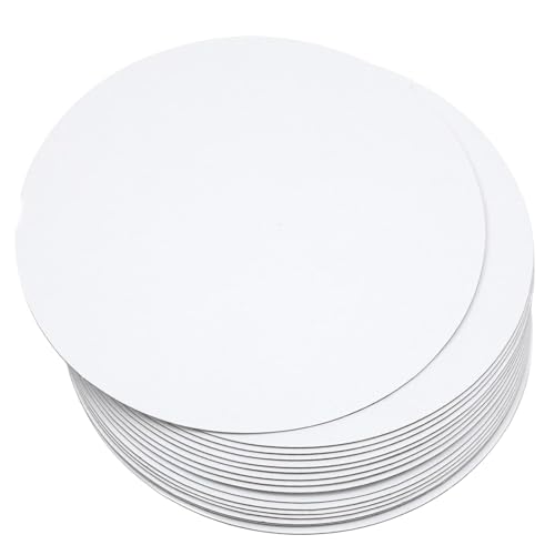qiqee 11 Inch White Cake Boards Round 40-Packs Circles Rounds Base Food-Grade Cardboard Cake Plate（Thinner But Stronger） - color: White, size: 11 inch / 40Pcs