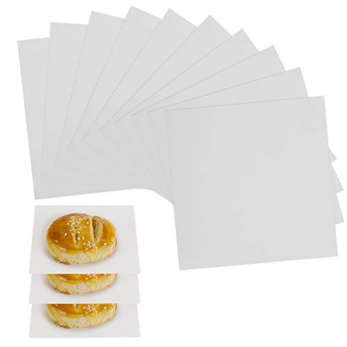 4x4 Inch Parchment Paper Squares, 300pcs Small Hamburger Patty Paper - size: 4 inch