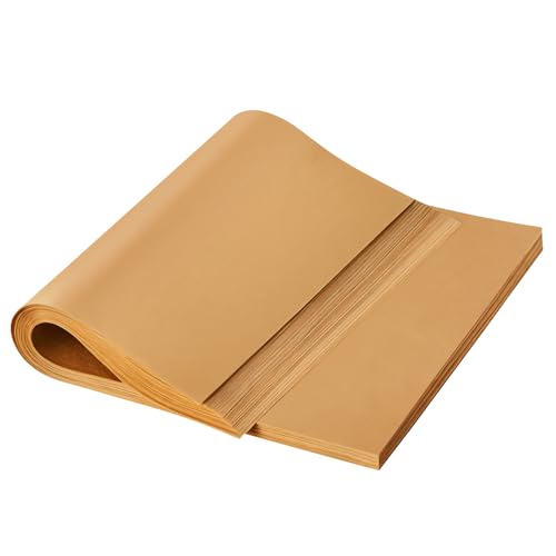 100pcs 9x13 inch Unbleached Parchment Paper Sheets for baking, Precut Heavy Duty Parchment Paper for Quarter Sheet Pans, Brown Non-Stick Liners for Oven, cookie sheets, Air Fryer Liners - size: 9x13inch-100pcs