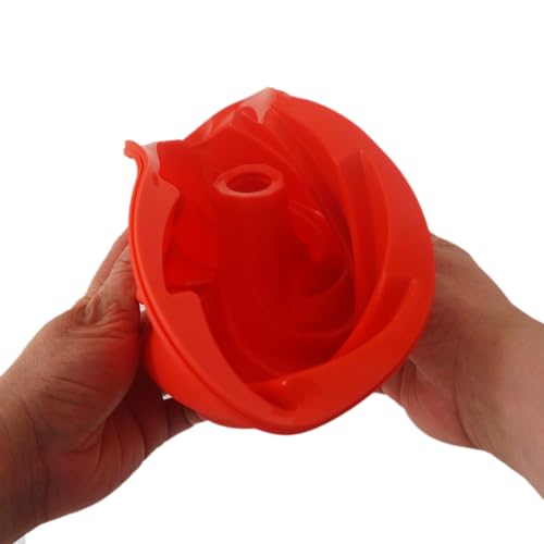 7 Inch Silicone Cake Pan, Medium Fluted Tube Spiral Mold, Nonstick - size: 7 Inch-Spiral-2 Pack