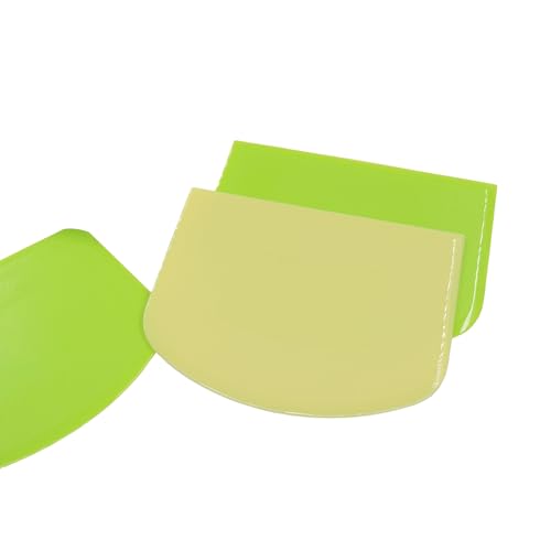 3 Pcs Dough Scraper Set, Green*2+Yellow*1