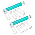 uxcell 2Pcs Manual Air Brush Cake Decorating Cake Air Brush Kit Blue - color: Blue