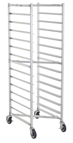 CenPro Commercial Fully Welded Nesting 12-Tier Aluminum End Load NSF Bun/Sheet Pan Rack | Bakeries, Caterers, Kitchens, Restaurants | (#28W-124) - size: 12-Pan Nesting, Welded