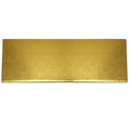 O’Creme Cake Board, Gold Foil Narrow Rectangle - Log Cake Board, Wraparound Gold Pastry Drum Boards with Gorgeous Design, Sturdy & Durable 1/4” Thick Cake Drums, 14.5 Inch x 5 Inch - Pack of 10 - color: Gold, size: 14.5 Inch x 5 Inch