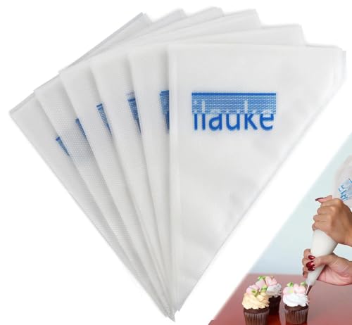 ilauke 13 Inch Disposable Piping Bags, 100 Pcs for Cake Baking Decorating - size: 13 Inch 100 Pcs