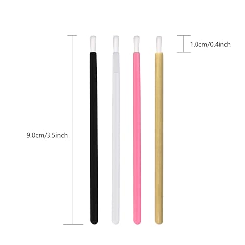 PYO Cookie Paint Brush Disposable Lip Brushes Mini Paint Brush Cookies Disposable Nail Polish Brush Paint Your Own Cookie Food Safe Paint Brushes Mini Paint Brushes Cookies (50, Rose Red) - color: Rose Red