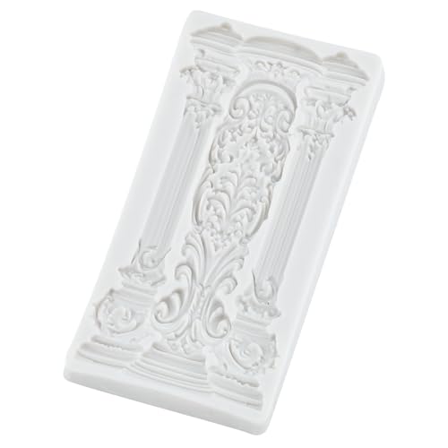European Roman Column Silicone Mold Baroque Pillars Fondant Molds - color: Style E