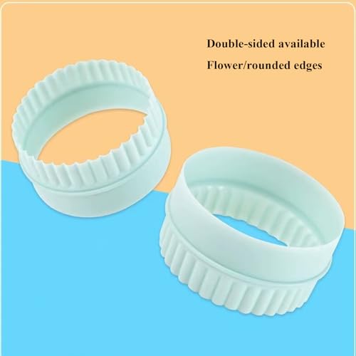 Cookie Cutters, 8 PCS Ideal Biscuit Cutter Tool, Highly Versatile Round & Circle Cutter, Perfect for Creating Unique Shaped Biscuits and Cookies