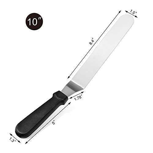 New Star Foodservice Angled Icing Spatula, 10 Inch Blade, 15 Inch Overall - size: 10-Inch Angled