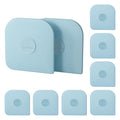 Pan Scraper, 10Pcs Pot & Dish Scraper Plastic, Sturdy Scraper Kitchen Tool - color: Aqua, size: 10 Pcs