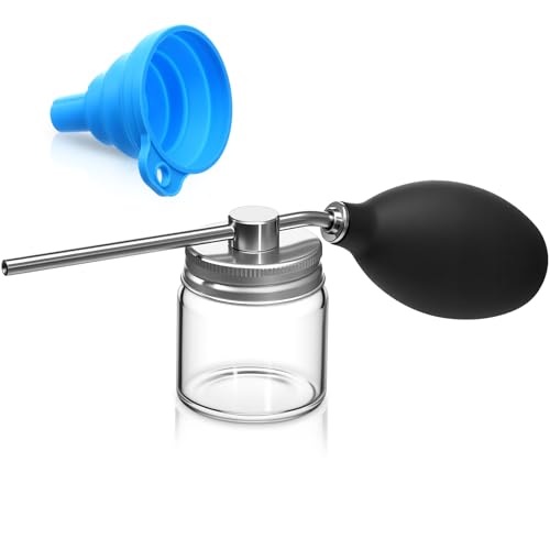 Patelai 2 Pack 2 oz Diatomaceous Earth Powder Duster, Collapsible Funnel