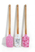 Silicone Spatula Set – 3-Piece, Wooden Handle, Heat Resistant 600°F