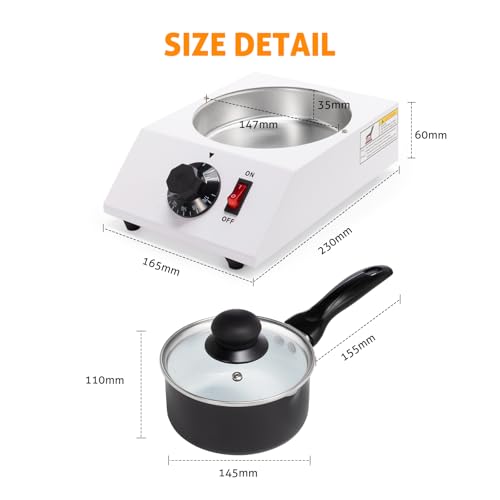 WICHEMI Chocolate Melting Pot Chocolate Melter Chocolate Tempering Machine - color: Single Pot