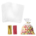 Morepack Cellophane Treat Bags 6x6 Inches 200 Pcs - size: 6x6 Inch (Pack of 200)
