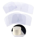 Leadigol 10Pcs Plastic Cake Scraper,Flexible Cake Fondant Smoother Shaper,Transparent Cake Cream Scraper,Icing Smoother for Bread Pastry Cake