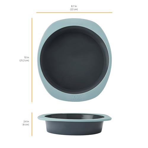 Chicago Metallic 8 Inch Silicone Round Cake Pan - style: Round Cake Pan
