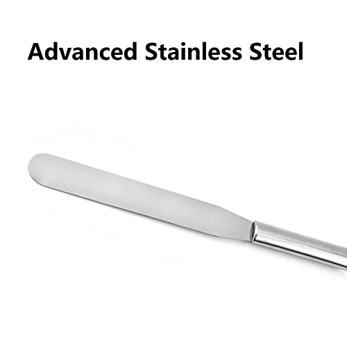 SEIWEI Cake Spatula Straight Palette Knives Smooth Icing Spatula Cupcake Cakes Decorating Home kitchen Baking Tool Silver (15.24cm/6inch) - size: 15.24cm/6inch