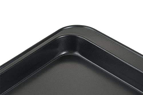 Baking Sheets Toaster Oven Pans, Cookie Sheets for Baking Tray Non Stick, Broiler Quarter Half Sheet Pan, Jelly Roll Pan Cake Pan Set for Cooking, Walooza Rimmed Cookie Sheets for Baking Nonstick