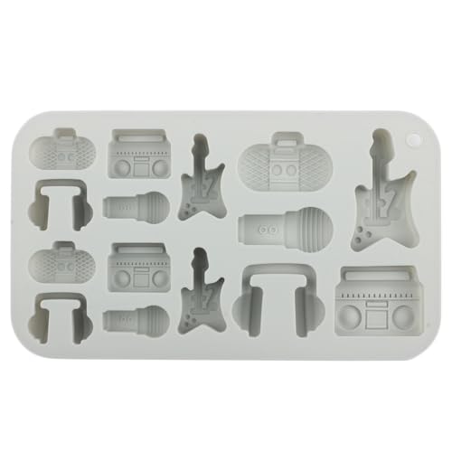 15 Cavity Music Theme Silicone Candy Molds - color: A