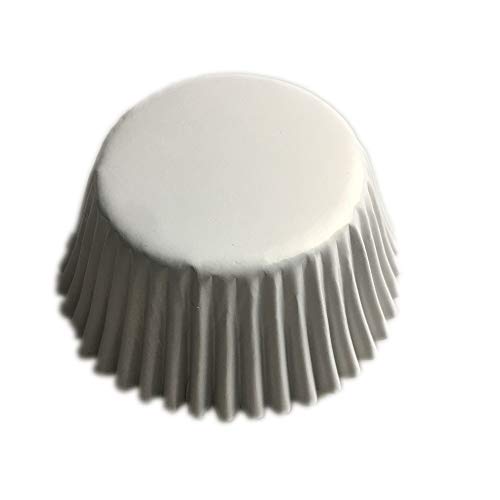 Foil Metallic Paper Muffin Cupcake Liners case Baking Cups100 pcs,Standard Size 2x1.25inch (white foil) - color: white foil