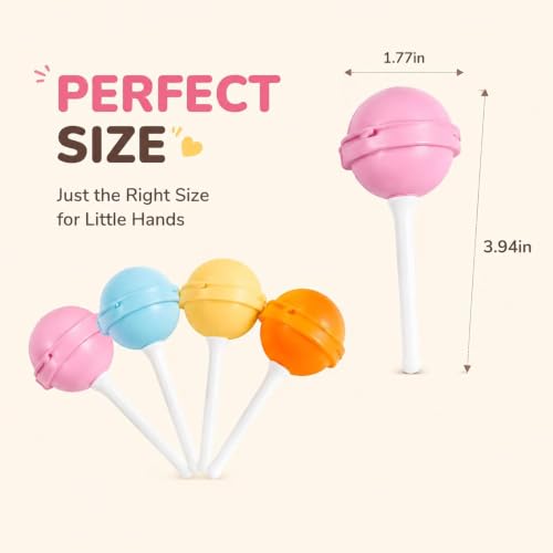 Lollipop Popsicle Molds,12 Pack Silicone Popsicle Molds,Reusable Lollipop Ice Cream Molds for Homemade Frozen Treats,Juice,Yogurt,Smoothies and Fruit Desserts.