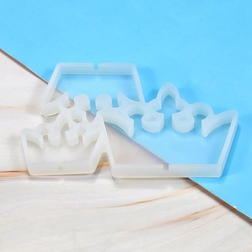 mostsom 3D Crown Shape Silicone Lollipop Mold DIY Chocolate Soap Forms Baking Mould Pastry Bakeware Cake Decorating Tools 2PCS (F_ Crown) - size: F_ Crown