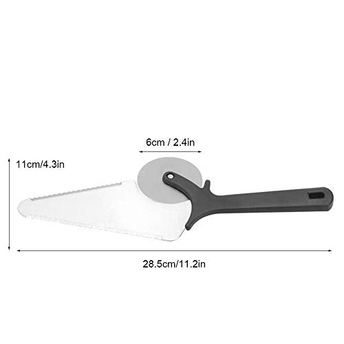 Pizza Spatula Stainless Steel Pizza Peel Multifunctional 2-in1 Pizza Cutter Shovel Professional Pastry Server Baking Tool