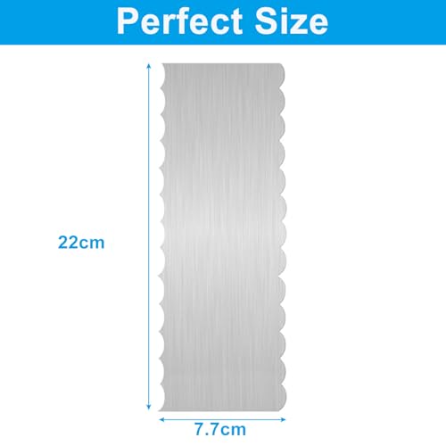 8.7 Inch Stainless Steel Cake Scraper - size: Style 3