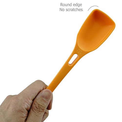 EIKS 2 Pack Plastic Measuring Spoon, 2-sided of 1 Tsp (5ml) & 1 Tbsp (15ml)