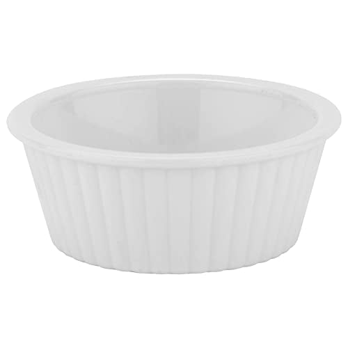 G.E.T. ER-402-W 2 oz. Fluted Ramekin, Break Resistant, San, White (Pack of 12) - color: White, size: 2 Ounce, style: Fluted
