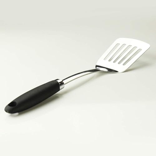 Stainless Steel Spatulas Set, 2 Pack Metal Solid & Slotted Turner - color: B-Turner Spatula Set