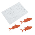 Fish Chocolate Silicone Mold Hollow Decoration DIY Cupcake Cake Mould Candy Chocolate Tools Baking Party Supplies (D_ Fish) - size: D_ Fish