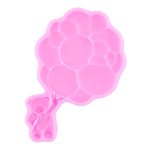 ZiXiang Bear Silicone Mold Teddy Bear Balloon Rose Fondant Molds Set Of 4 - color: Style E
