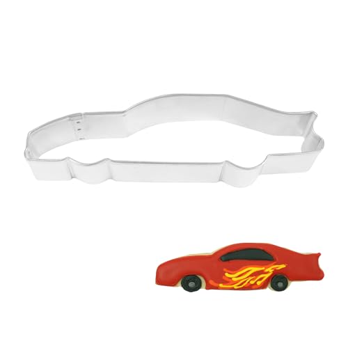 R&M Race Car 5" Cookie Cutter – Racing-Themed Baking Tool for Cookies, Fondant & Crafts