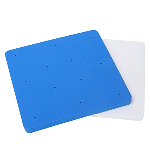 2Pcs Fondant Mat, Fondant Foam Pad, 12 Hole Flower Sponge Foam Sugar Chocolate Modelling Drying Pad Tray Tools for Baking Cake Decoration DIY Sugarcraft Clay Supplies