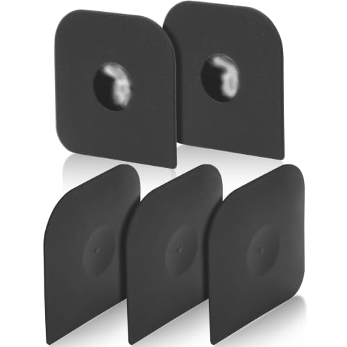 Herda Pan Scraper Pot Scraper Plastic Kitchen Scraper Tool,Food Scraper - color: Black, size: 5-PACK
