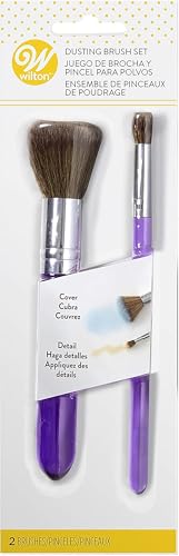 Wilton 2-Piece Dusting Brush Set for Cake Decorating - size: 2-Pc.
