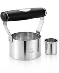 3" Stainless Steel Biscuit Cutter, Round Cookie Cutter with Handle