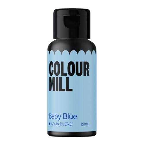 Colour Mill Aqua Blend Water-Based Food Coloring, 20 Milliliters Baby Blue - color: Baby Blue