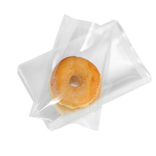 400PCS 6x6 Inches 3.2Mil Clear Cellophane Bags Self Sealing Cookies Bags Self Adhesive Resealable Cello Bag for Packaging Candy Cookies Party Favors Gifts,Thick - color: 6"x6"-400