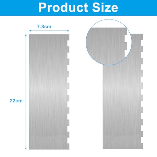 8.7 Inch Stainless Steel Cake Scraper - size: Style 1