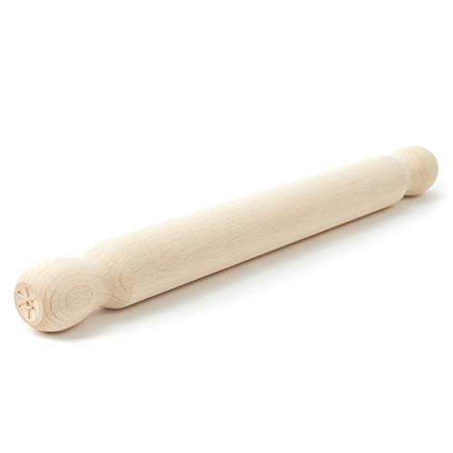 tuuli Kitchen Wooden Rolling Pin for Baking Pizza Fondant Pastry Dough Roller 15.7 inches