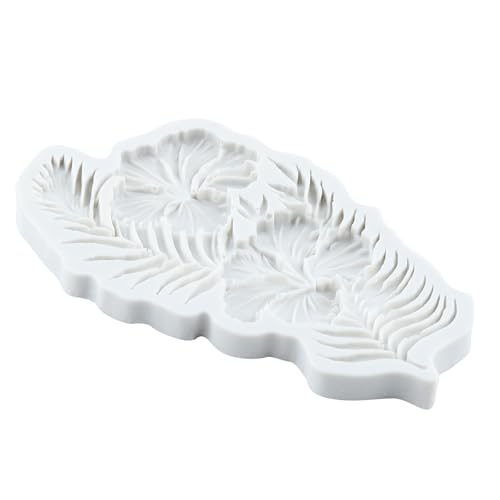 3D Flower Fondant Molds Hibiscus Flower Silicone Mold Set Of 2 - color: Style Q