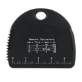 Silicone Dough Scraper with Measuring Scale, 5.5 x 4.7 Inch Dough Cutter for Baking, Pizza, and Pastry, Bench Scraper for Kitchen Countertops(Black) - color: Black