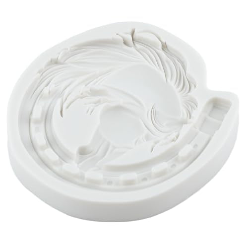 Horseshoe Fondant Mold Horse Silicone Molds Set Of 2 - color: Style J
