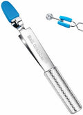 Piercing Ball Grabber Tool - Press-To-Open Piercing Grabber Tool for Gripping and Changing Jewelry Gems, Balls, Posts, Bars, Flatback Earrings - 316LVM Surgical Steel with Medical-Grade Silicone Tips