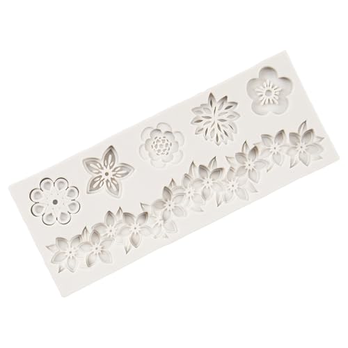 Baroque Fondant Molds Curlicues Scroll Flower Lace Silicone Mold - color: Style A