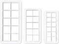 3Pcs White Square Cookie Cutter Set, 3 Size Square Biscuit Cutters Cake Decorating Use Safety Easy to Store, Geometric Multicutter Cake Fondant Cutter, Baking Tools and Accessories