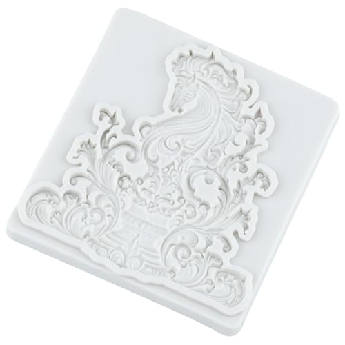 Baroque Curlicues Scroll Lace Silicone Fondant Molds - color: Style ZO