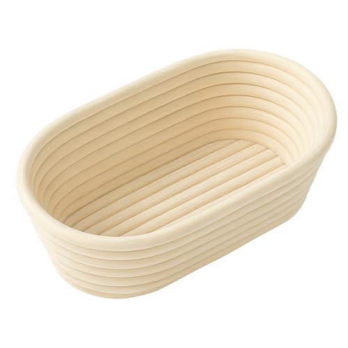 Saint Germain Bakery 10-Inch Oval Banneton Proofing Basket with Liner